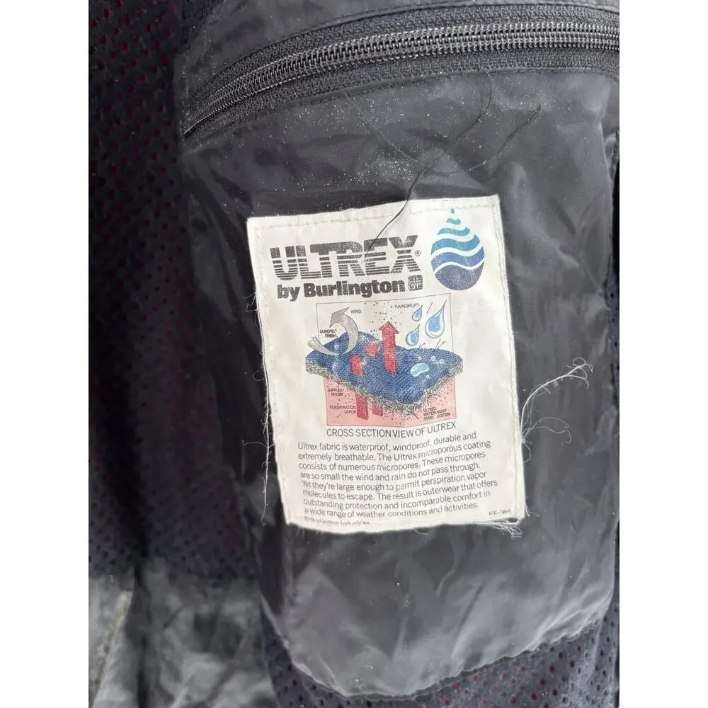 The North Face Vintage Jacket Mens Large Red Black 90s Ultrex Burlington Extreme